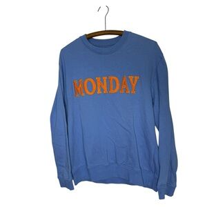 Alberta Ferretti Monday patch sweatshirt size medium